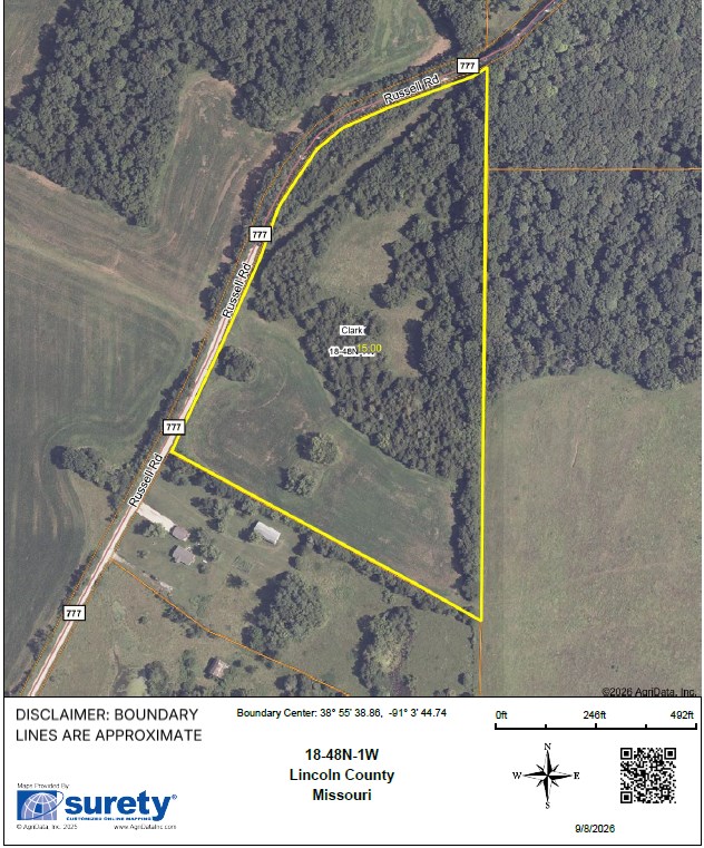 Russell Rd. (Tract 4 - 15+/- Acres)